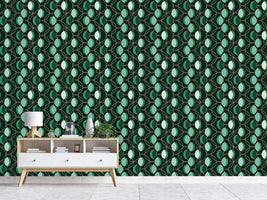 patterned-wallpaper-geometry-of-leaves