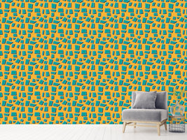 patterned-wallpaper-turquoise-trapezoids