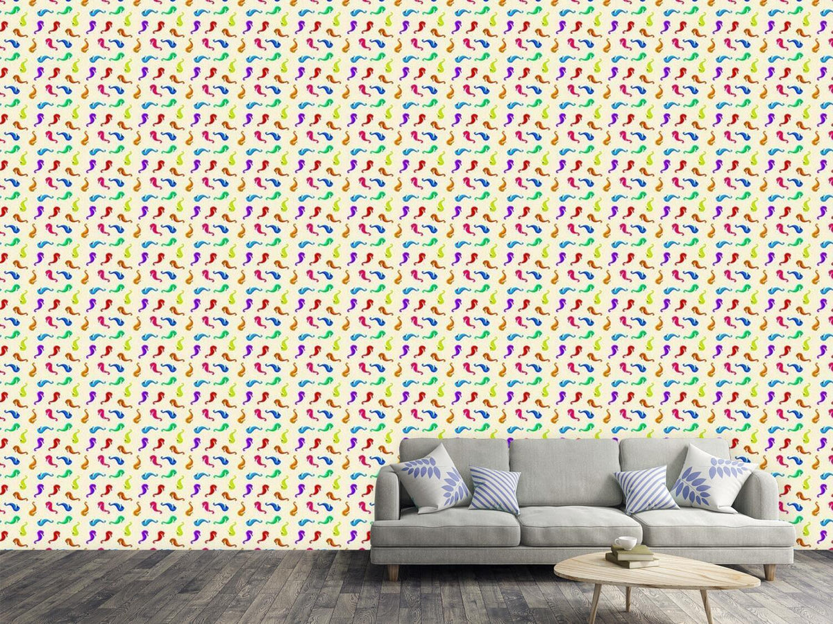 patterned-wallpaper-seahorse