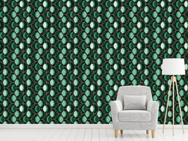 patterned-wallpaper-geometry-of-leaves