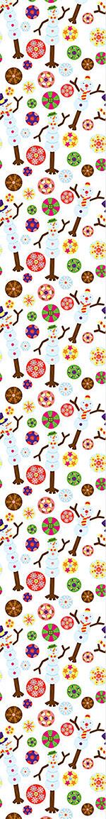 patterned-wallpaper-snowman