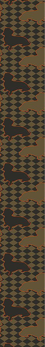 patterned-wallpaper-dachshunds-master-is-check-mate