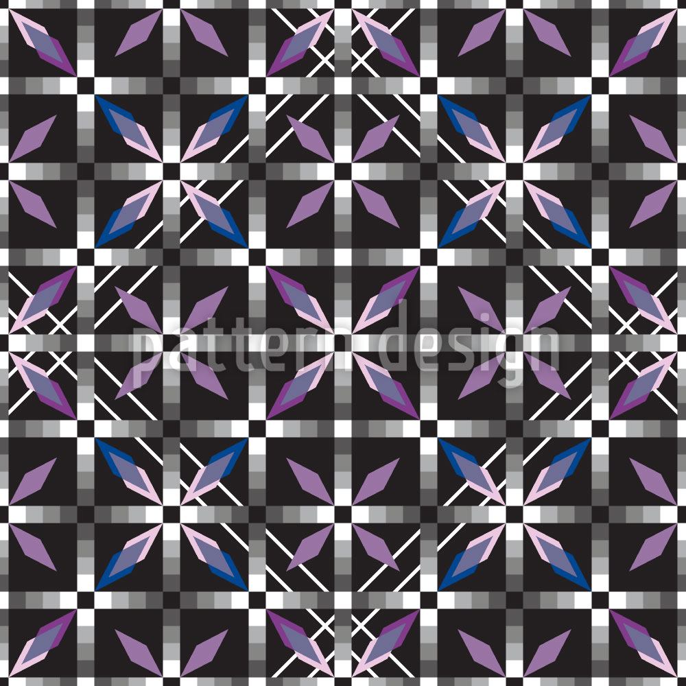 patterned-wallpaper-crystal-tiles-glow-at-night
