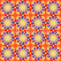 patterned-wallpaper-flowers-and-rays