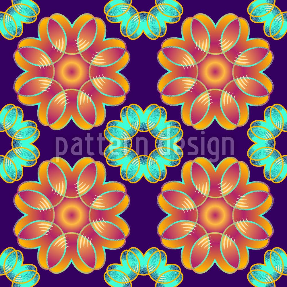 patterned-wallpaper-spiral-flowers-with-hearts