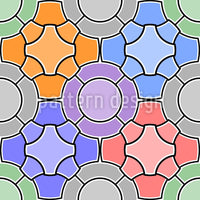 patterned-wallpaper-mosaic-floral