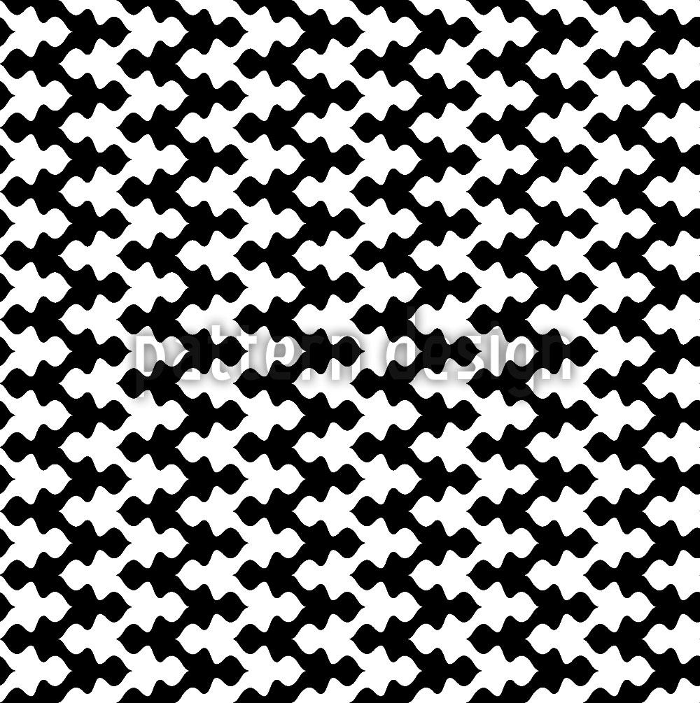 patterned-wallpaper-black-meets-white-in-zig-zag