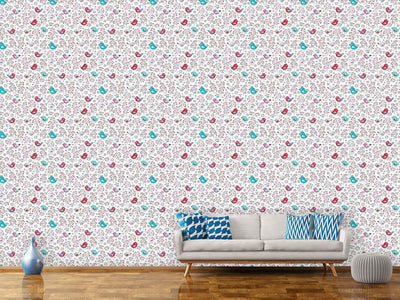 patterned-wallpaper-birds-and-berries