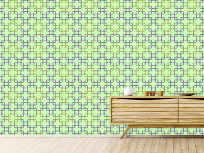 patterned-wallpaper-connection-of-squares