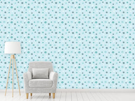 patterned-wallpaper-winter-snowflakes