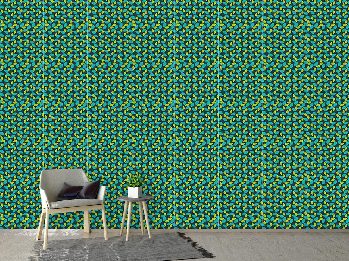 patterned-wallpaper-fruit-leaves