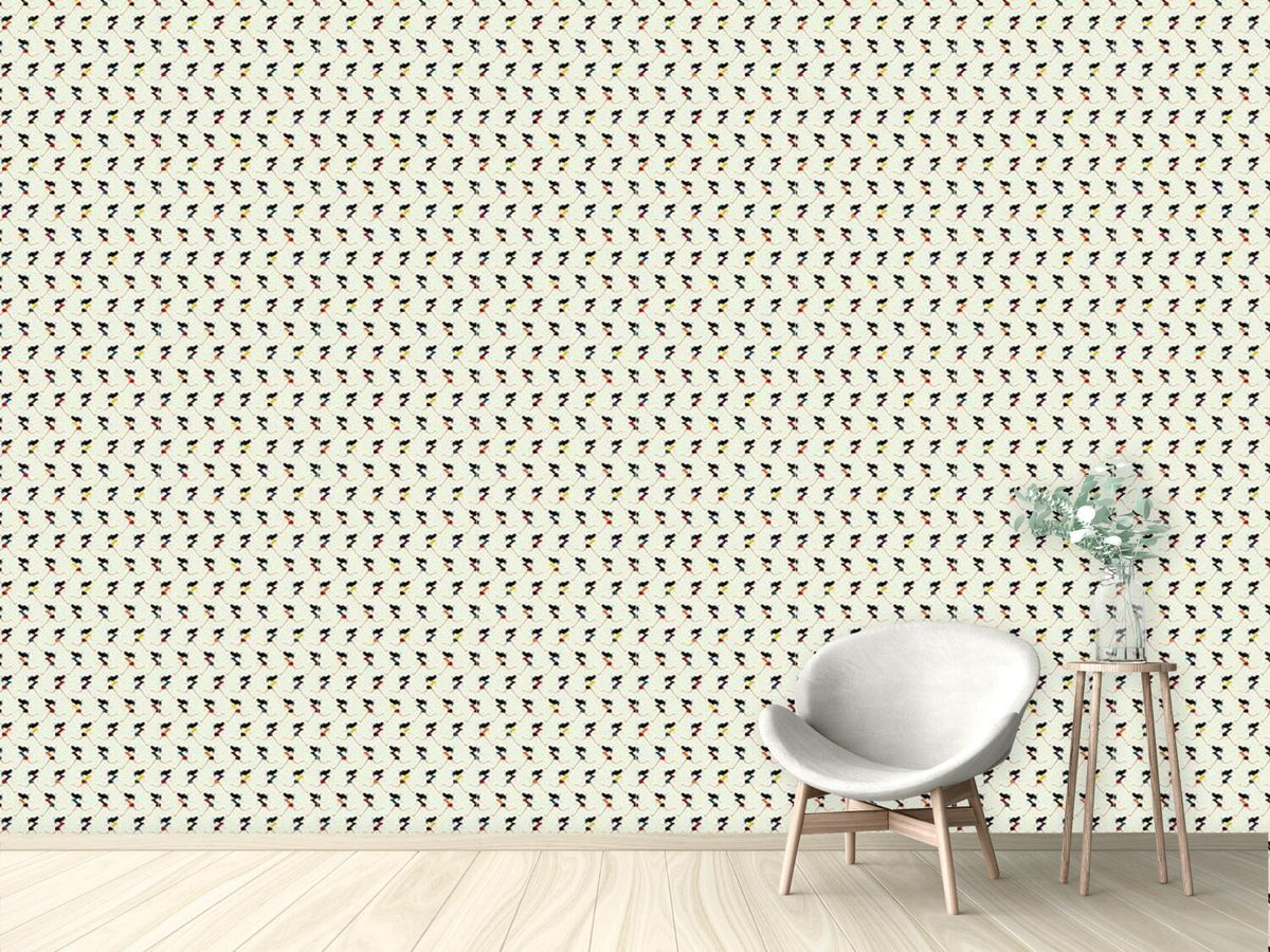patterned-wallpaper-girl-run