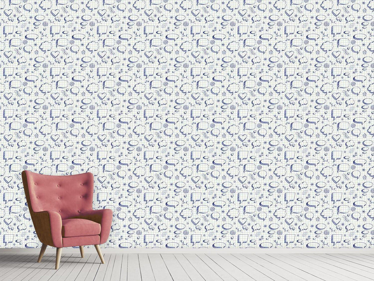 patterned-wallpaper-speach-bubbles
