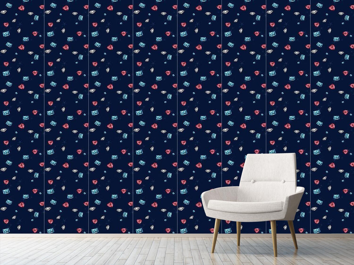 patterned-wallpaper-bling-bling-diamonds