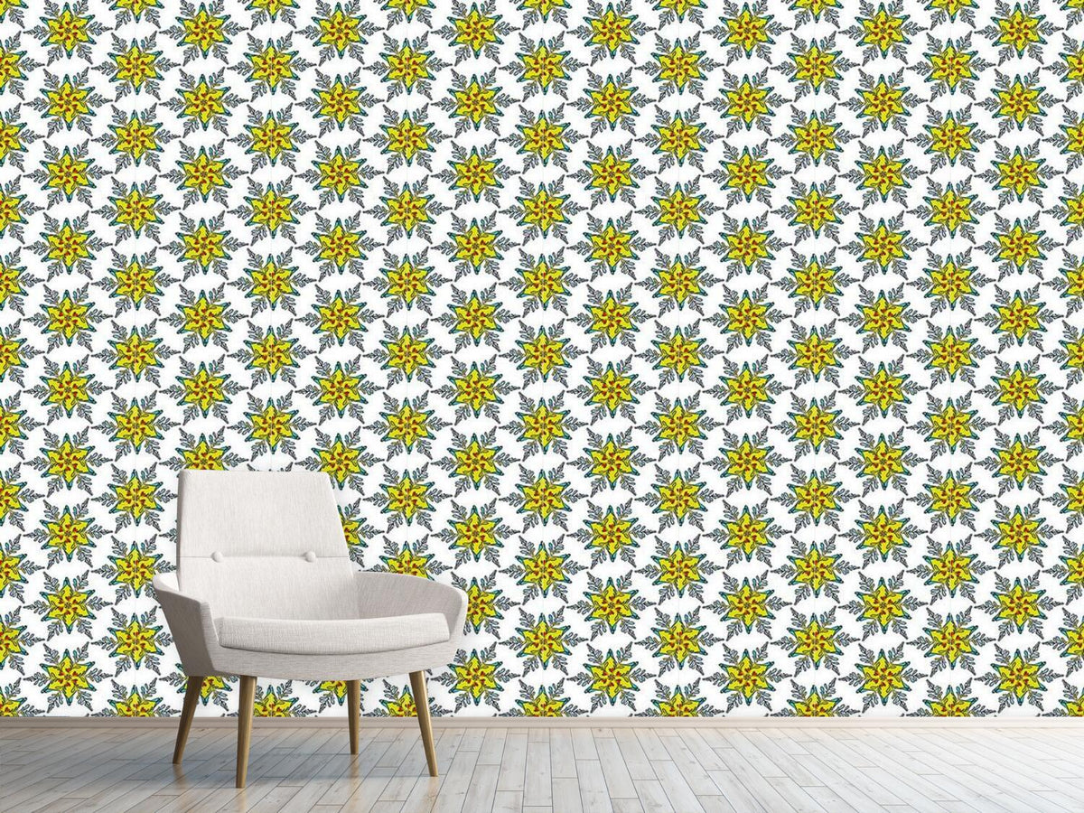 patterned-wallpaper-festive-snowflake