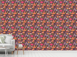 patterned-wallpaper-coffee-party-at-tiffanys