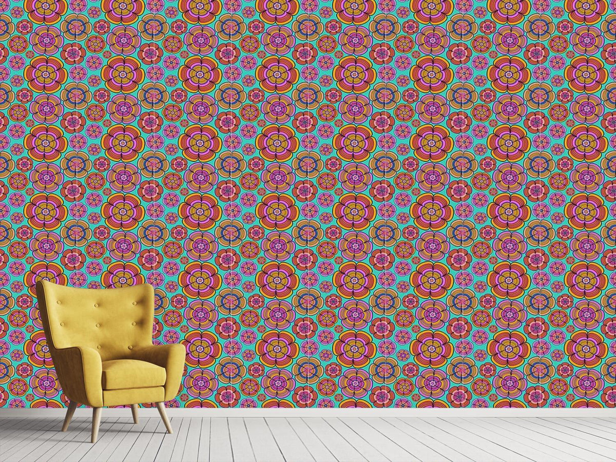 patterned-wallpaper-funky-flower-power
