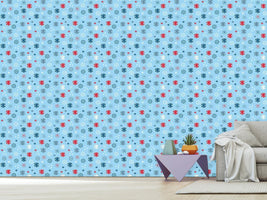 patterned-wallpaper-snowflake-blues