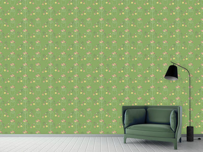 patterned-wallpaper-flower-vase