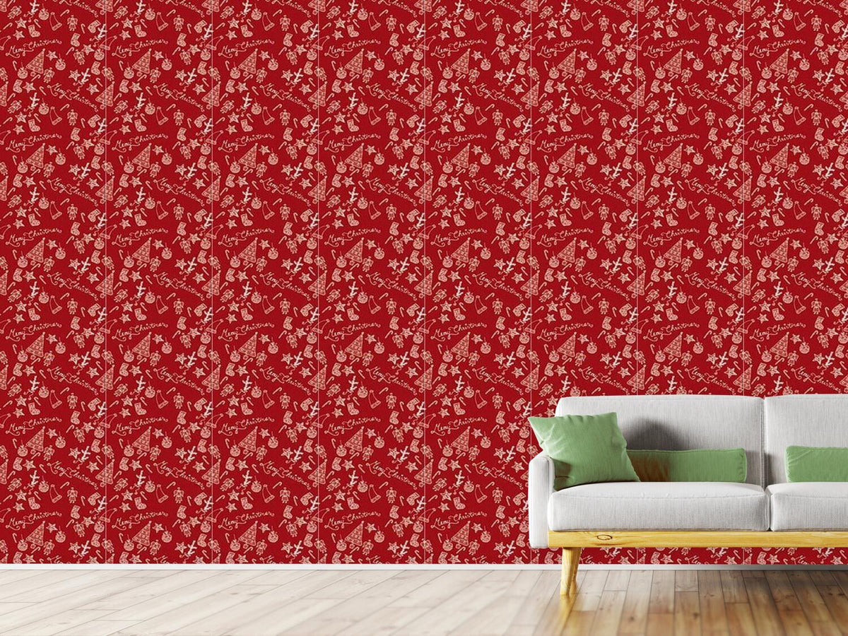 patterned-wallpaper-merry-christmas