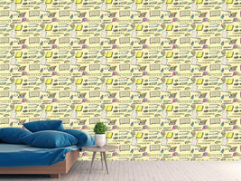 patterned-wallpaper-school-supplies
