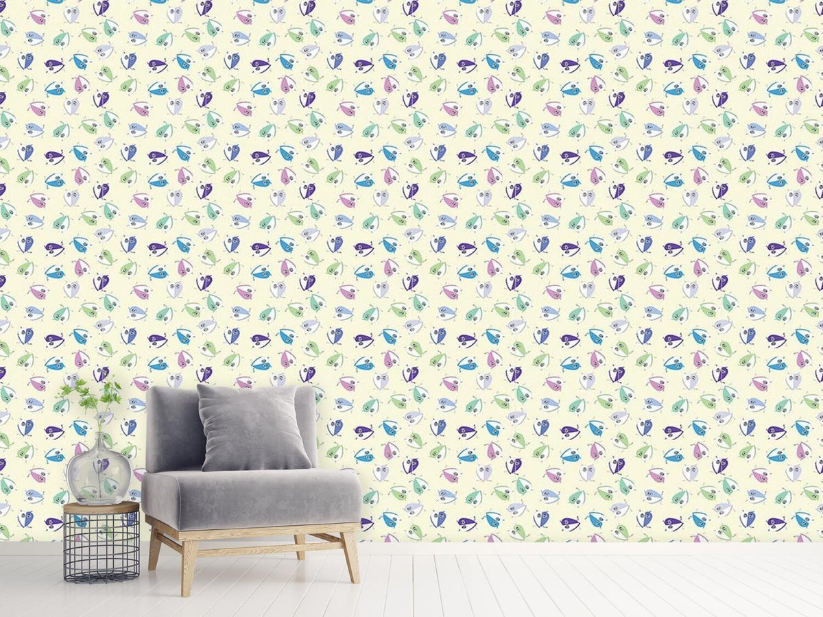 patterned-wallpaper-owls-with-heart