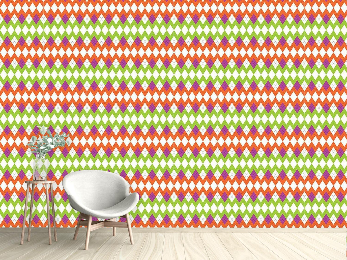 patterned-wallpaper-zig-zag-pattern