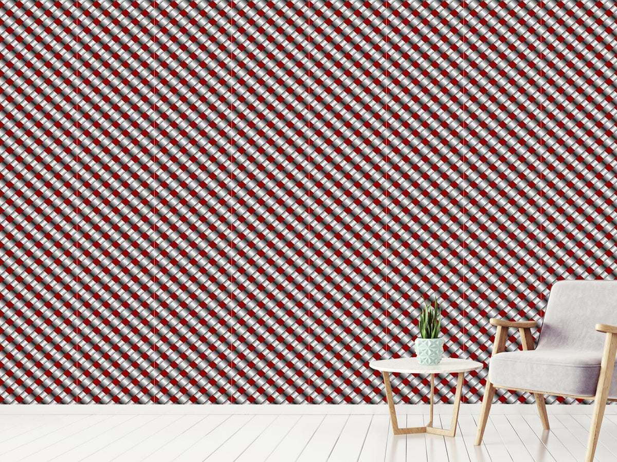 patterned-wallpaper-metallic-mesh