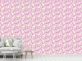 patterned-wallpaper-action-painting-pink