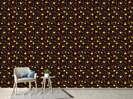 patterned-wallpaper-onion-chili-and-spoon