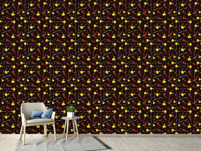 patterned-wallpaper-onion-chili-and-spoon
