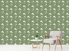 patterned-wallpaper-romantic-floral-design-green