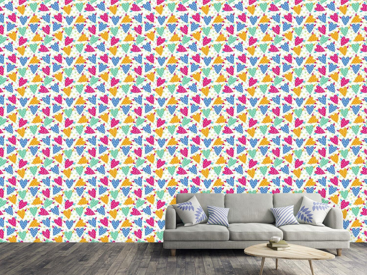 patterned-wallpaper-hundred-points-for-flying-hearts