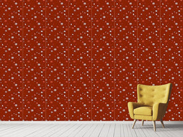 patterned-wallpaper-christmas-tree-decorations-red