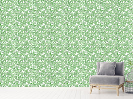 patterned-wallpaper-oriental-tendrillars