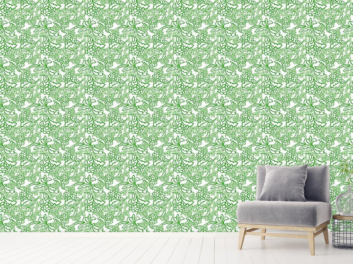 patterned-wallpaper-oriental-tendrillars