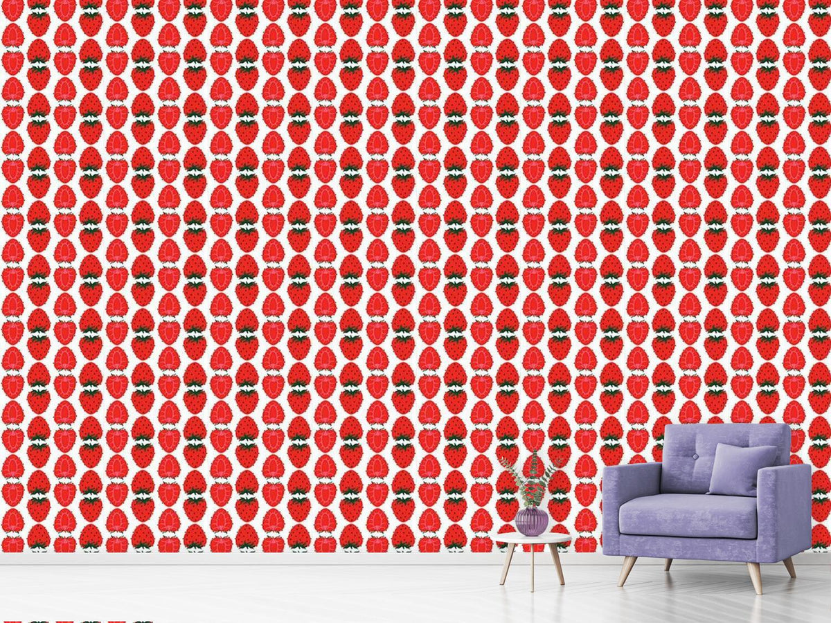 patterned-wallpaper-strawberries-half-and-full