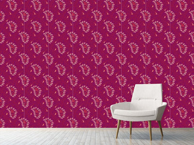 patterned-wallpaper-exotic-tendrillars-purple