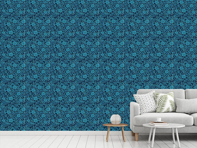 patterned-wallpaper-star-flowers-at-night