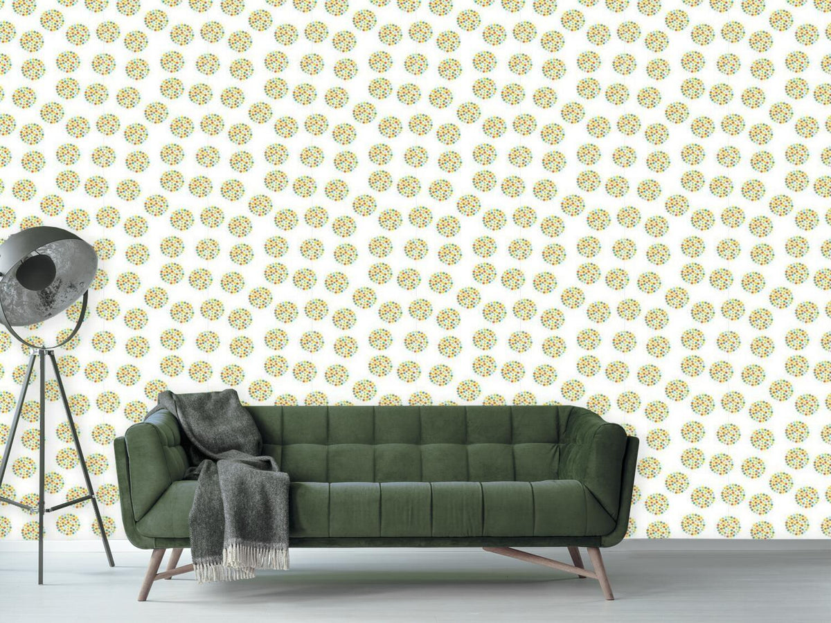 patterned-wallpaper-retro-flower-circles