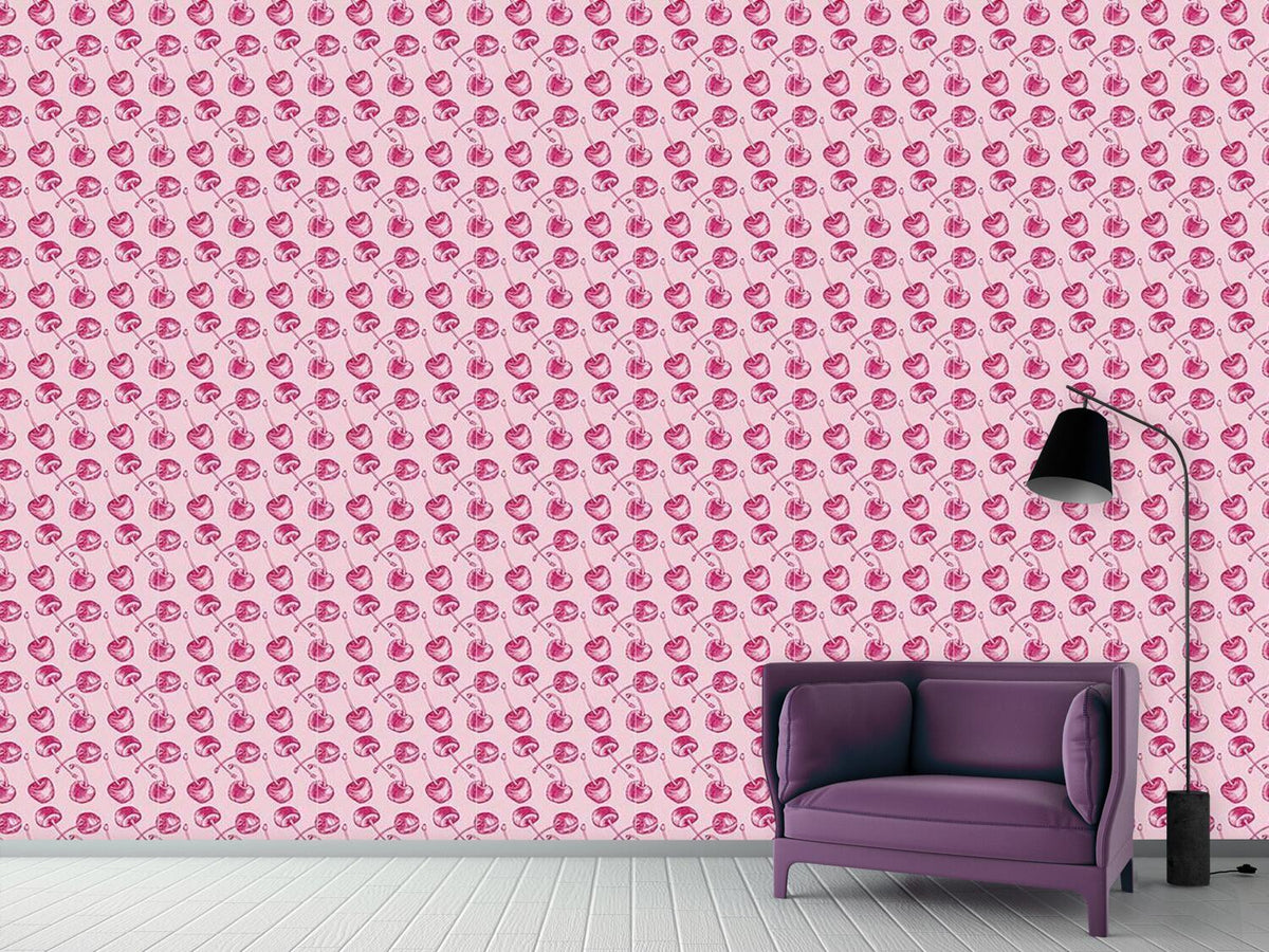 patterned-wallpaper-cherry-engraving
