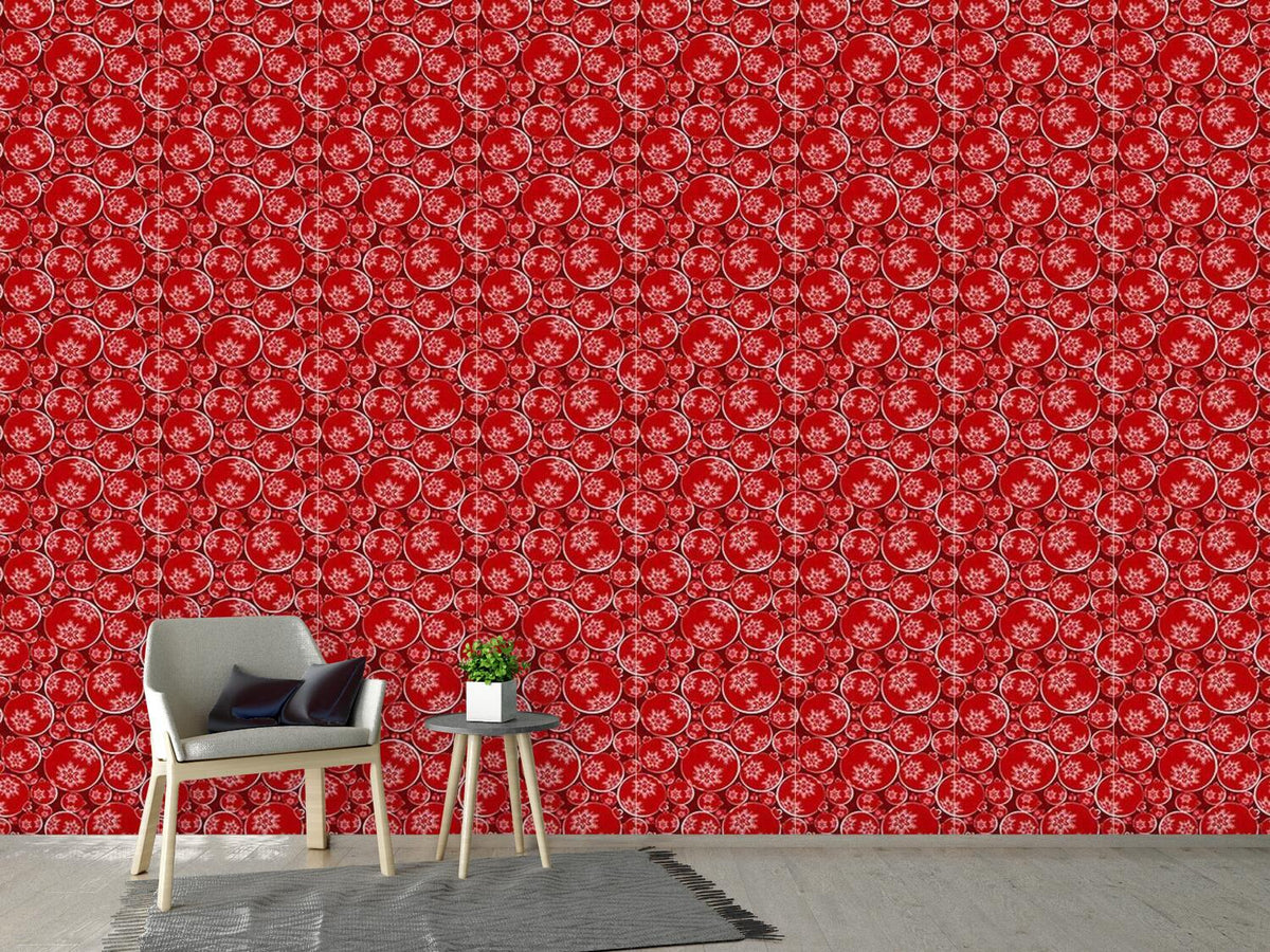 patterned-wallpaper-wintry-christmas-tree-balls
