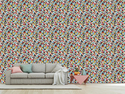 patterned-wallpaper-triangle-facets