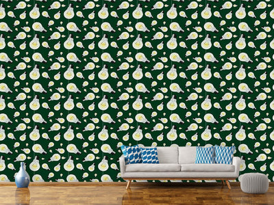 patterned-wallpaper-light-bulbs