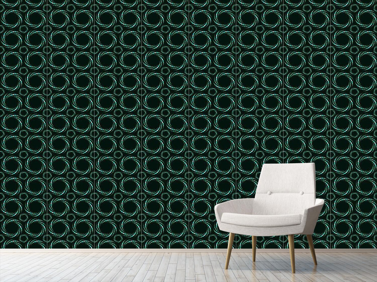 patterned-wallpaper-mosaic-spirals