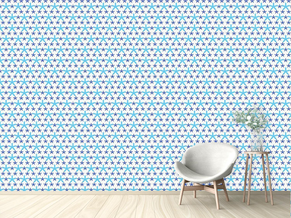 patterned-wallpaper-snowflakes-dance-on-dots