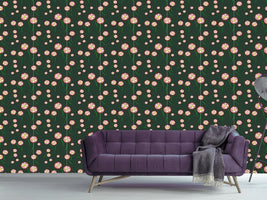 patterned-wallpaper-gerbera-blossoms