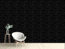 patterned-wallpaper-floral-shower