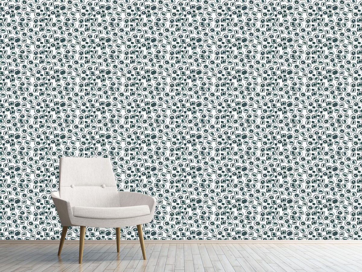 patterned-wallpaper-curvy-shapes