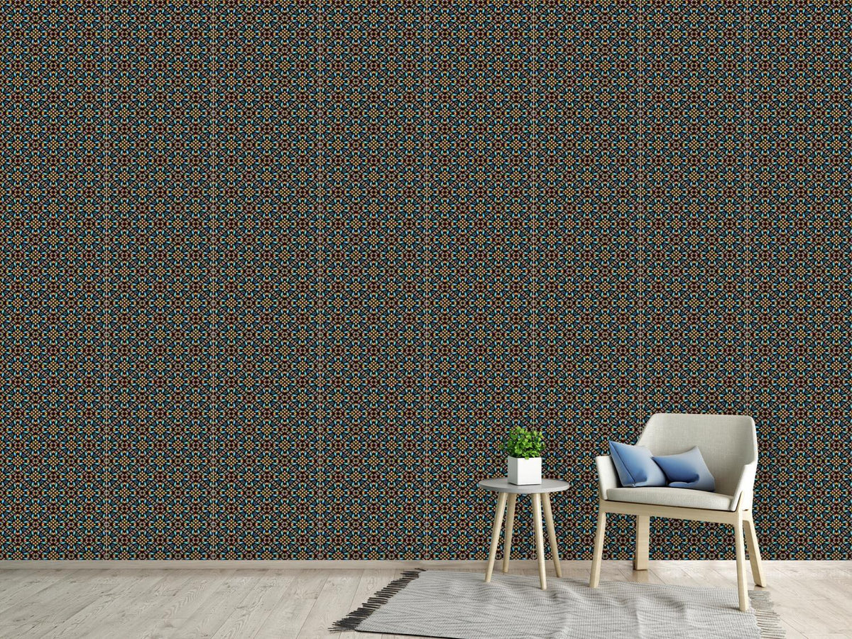 patterned-wallpaper-orange-and-blue